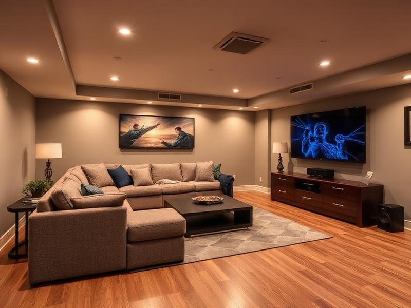 Basement makeover after
