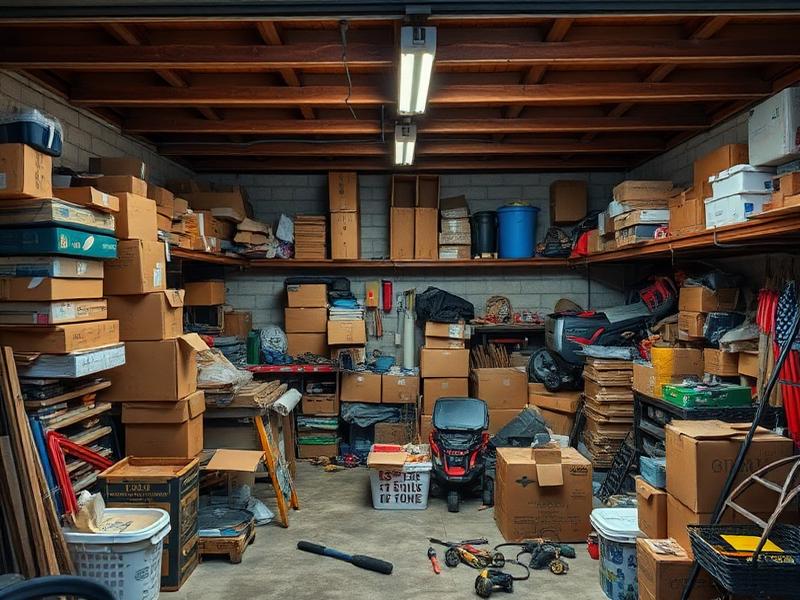 Garage transformation before